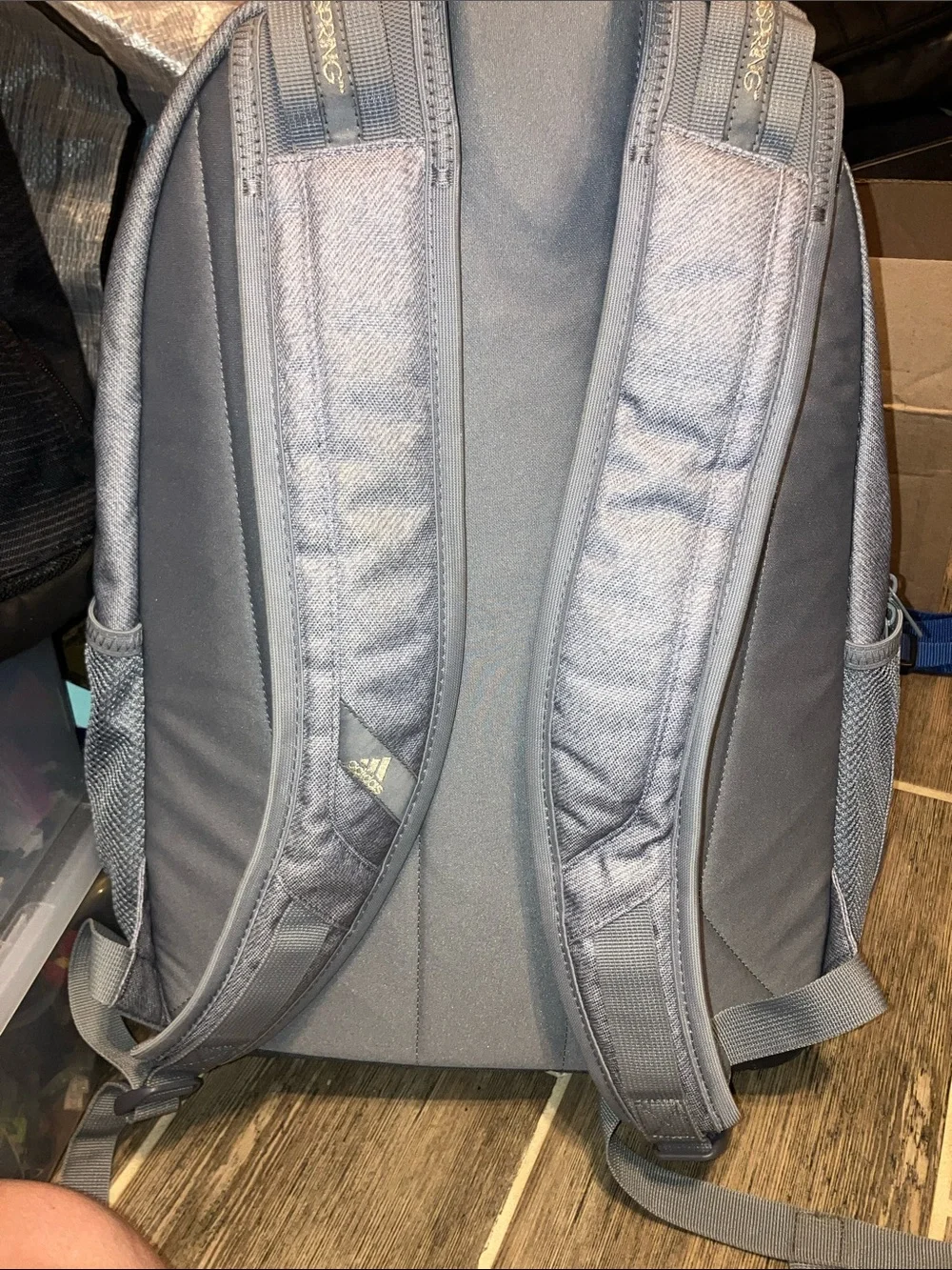 Adidas Prime V Backpack Jersey Laptop Load Spring Light Gray Retail $70